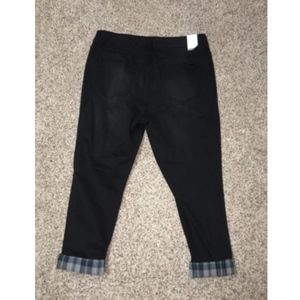 Seven7 Melissa McCarthy Jeans Skinny Black Jeans Plus Size 24W Inseam 26 NWT